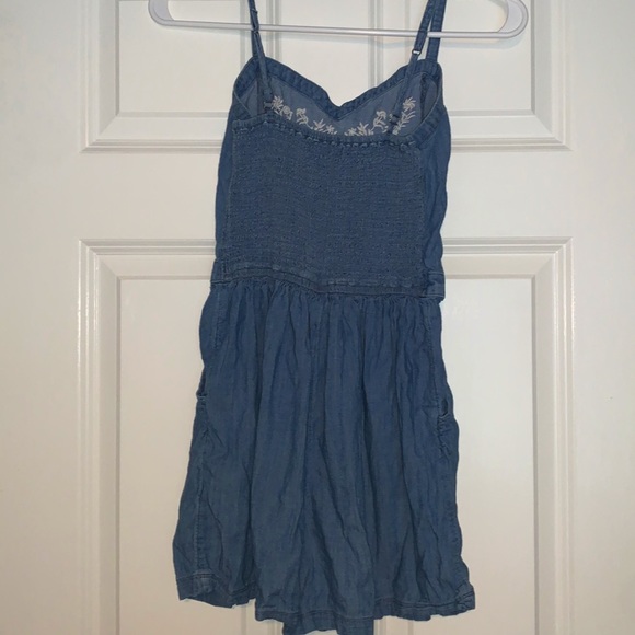Embroidered Denim Romper - Picture 2 of 4
